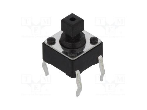 Microinterruptor TACT, SPST-NO, Pos: 2, 0,05A/12V.