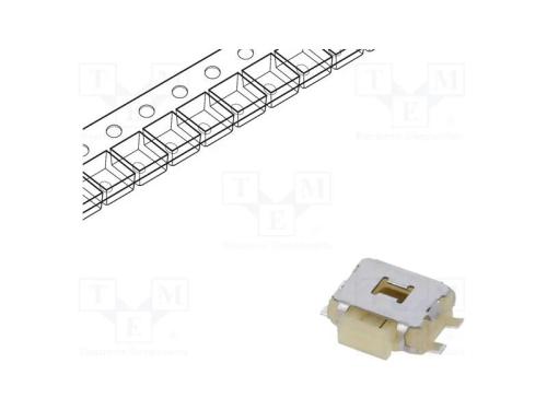Microinterruptor TACT, SPST-NO, Pos: 2, 0,05A/12V.