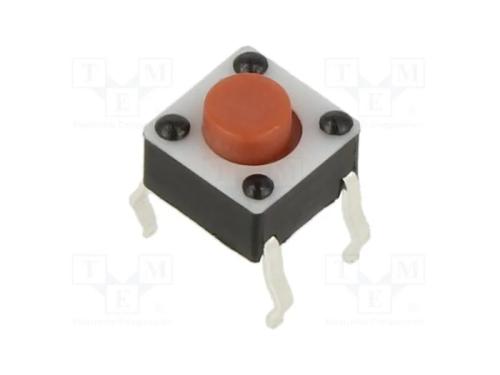 Microinterruptor TACT, SPST-NO, Pos: 2, 0,05A/12V.