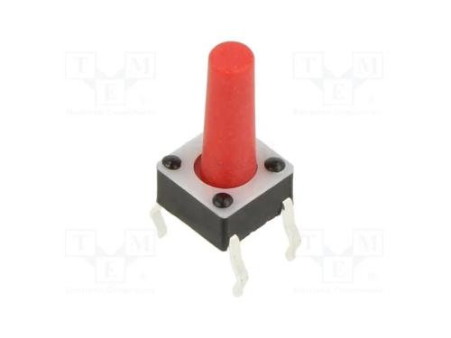 Microinterruptor TACT, SPST-NO, Pos: 2, 0,05A/12V.