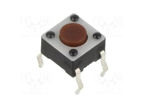 Microinterruptor TACT, SPST-NO, Pos: 2, 0,05A/12V.