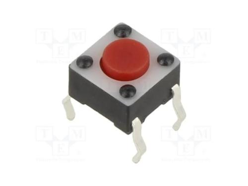 Microinterruptor TACT, SPST-NO, Pos: 2, 0,05A/12V.