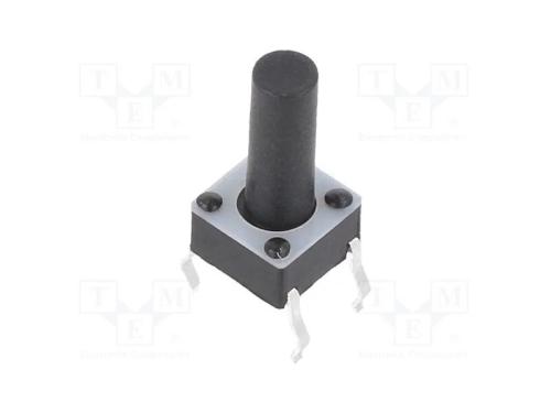 Microinterruptor TACT, SPST-NO, Pos: 2, 0,05A/12V.