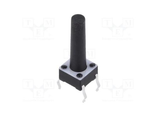 Microinterruptor TACT, SPST-NO, Pos: 2, 0,05A/12V.