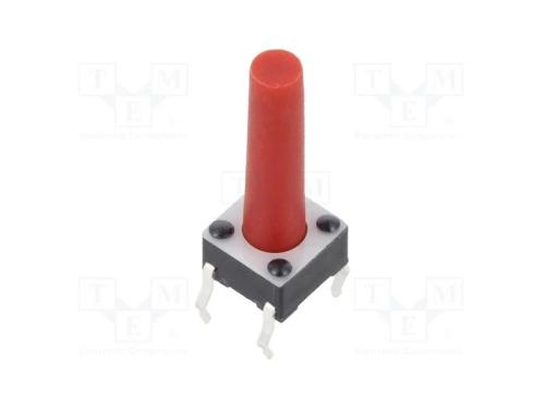 Microinterruptor TACT, SPST-NO, Pos: 2, 0,05A/12V.