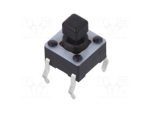 Microinterruptor TACT, SPST-NO, Pos: 2, 0,05A/12V.