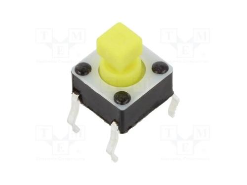 Microinterruptor TACT, SPST-NO, Pos: 2, 0,05A/12V.