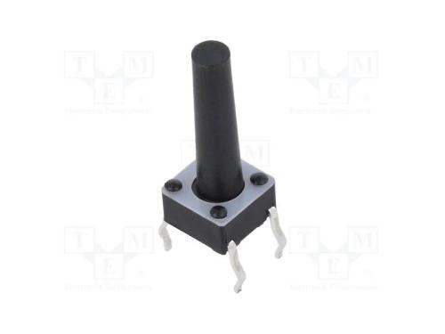 Microinterruptor TACT, SPST-NO, Pos: 2, 0,05A/12V.