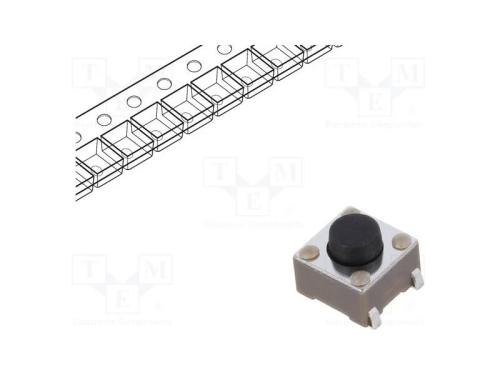 Microinterruptor TACT, SPST-NO, Pos: 2, 0,05A/12V.