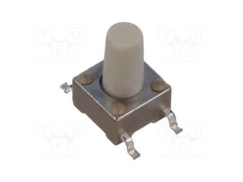 Microinterruptor TACT, SPST-NO, Pos: 2, 0,05A/12V.