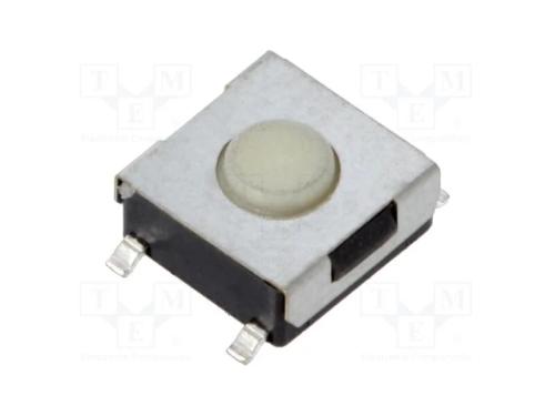 Microinterruptor Tact, Spst-No, Pos: 2, 0,05a/12vdc, Smt, 1,57n