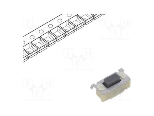 Microinterruptor TACT, SPST, Pos: 2, 0,05A/12VDC,.
