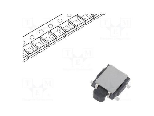 Microinterruptor TACT, SPST, Pos: 2, 0,05A/12VDC,.