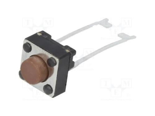 Microinterruptor TACT, SPST, Pos: 2, 0,05A/12VDC,.