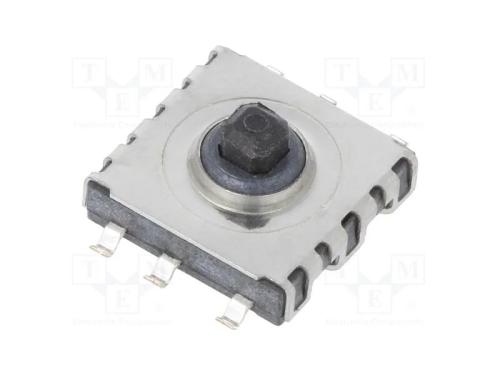 Microinterruptor TACT, Pos: 2, 0,05A/12VDC, SMT, .
