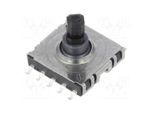 Microinterruptor TACT, Pos: 2, 0,02A/12VDC, SMT, .