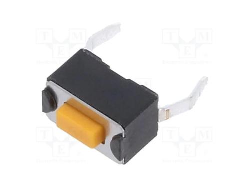 Microinterruptor TACT, SPST-NO, Pos: 2, 0,05A/12V.