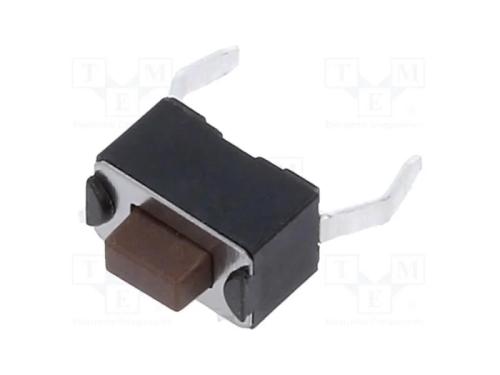 Microinterruptor TACT, SPST-NO, Pos: 2, 0,05A/12V.