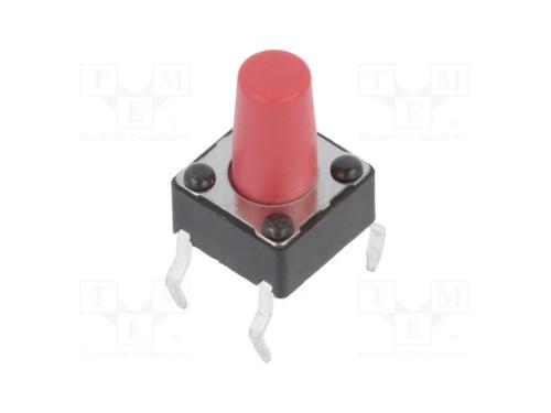 Microinterruptor TACT, SPST-NO, Pos: 2, 0,05A/12V.