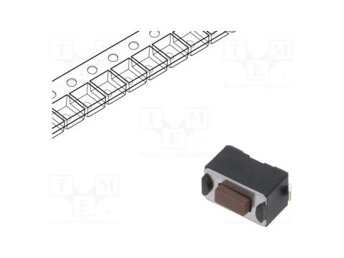 Microinterruptor TACT, SPST-NO, Pos: 2, 0,05A/12V.