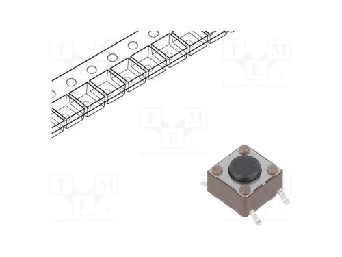 Microinterruptor TACT, SPST-NO, Pos: 2, 0,05A/12V.