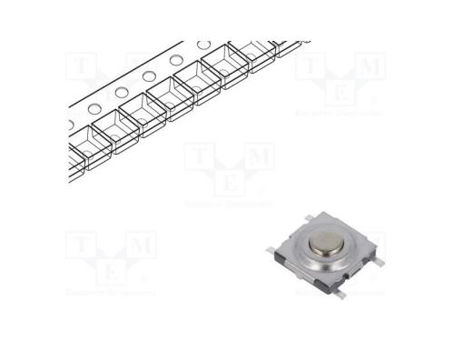 Microinterruptor TACT, SPST-NO, Pos: 2, 0,05A/42V.