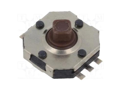 Microinterruptor TACT, SPST-NO, Pos: 2, 0,05A/12V.