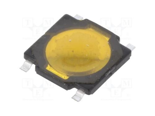 Microinterruptor TACT, Pos: 2, 0,05A/12VDC, SMT, .