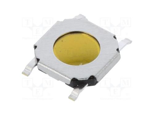 Microinterruptor TACT, Pos: 2, 0,05A/12VDC, SMT, .