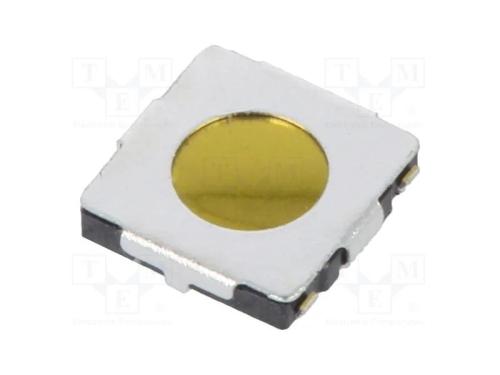 Microinterruptor TACT, Pos: 2, 0,05A/12VDC, SMT, .