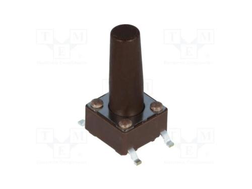 Microinterruptor TACT, SPST-NO, Pos: 2, 0,05A/12V.