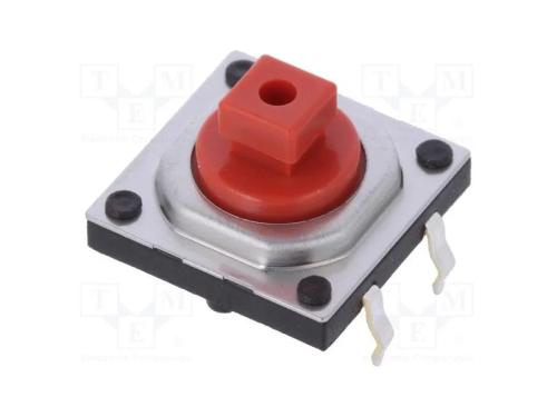 Microinterruptor TACT, SPST, Pos: 2, 0,05A/12VDC,.