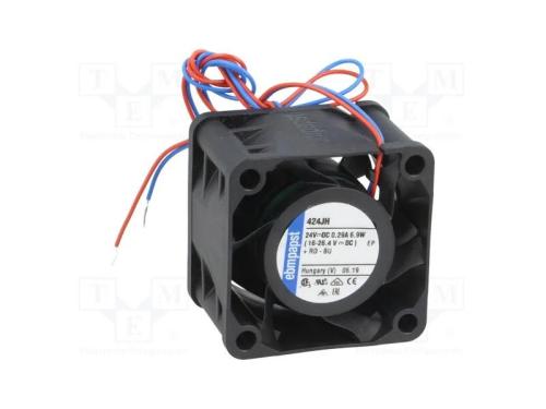 Ventilador: DC, transversal, 24VDC, 40x40x28mm, 3.