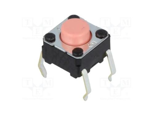 Microinterruptor TACT, SPST-NO, Pos: 2, 0,05A/24V.