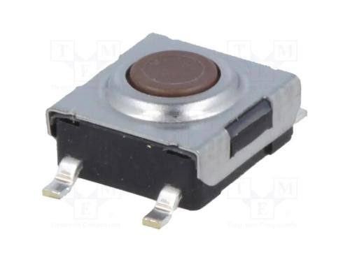 Microinterruptor TACT, SPST, Pos: 2, 0,05A/24VDC,.