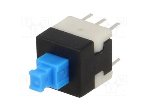 Microinterruptor TACT, DPDT, Pos: 2, 0,1A/30VDC, .