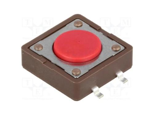 Microinterruptor TACT, SPST-NO, Pos: 2, 0,05A/12V.