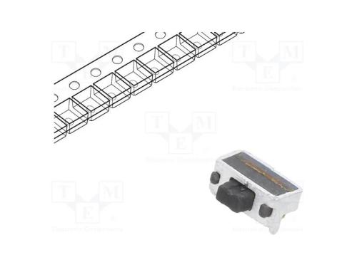 Microinterruptor TACT, SPST-NO, Pos: 2, 0,02A/12V.