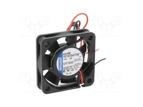 Ventilador: Dc, Transversal, 12vdc, 40x40x10mm, 6m3/H, 17dba