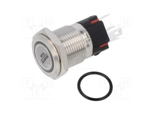 Interruptor: Antivandalismo, Pos: 2, Spdt, 0,5a/220vac, Ip40, Verde