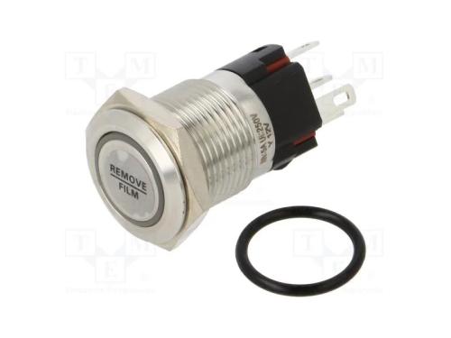 Interruptor: Antivandalismo, Pos: 2, Spdt, 0,5a/220vac, Ip40, 12v