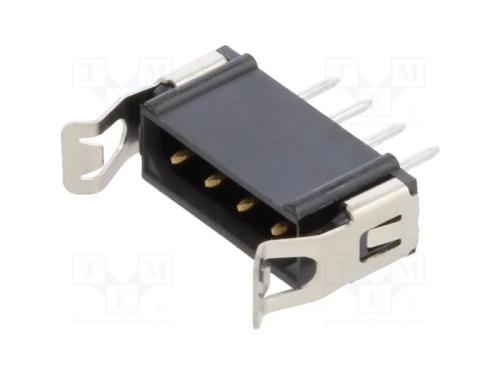 Tomada, Placa- Fio/Placa, Macho, Datamate L-Tek, 2mm, Pin: 4, Tht
