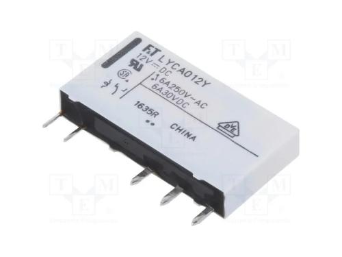 Relé: Eletromagnético, Spdt, Ubobina: 12vdc, 6a, 6a/250vac, Pcb