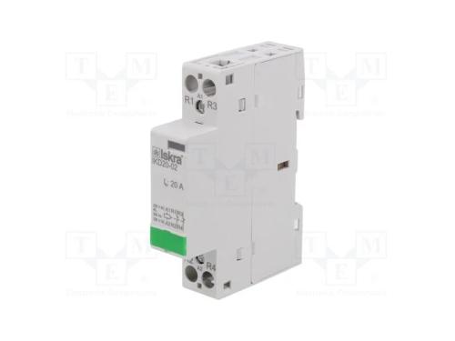 Contator: 2-De Polo de Instalação, 20a, 230vac,220vdc, Nc X2
