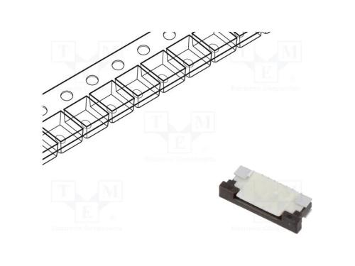 Conector: FFC/FPC, horizontais, PIN: 6, ZIF, SMT,.