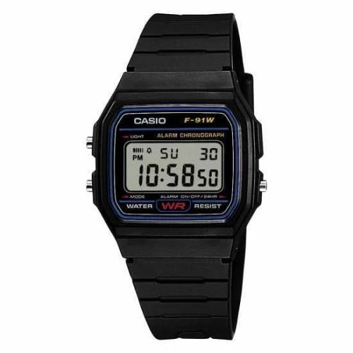 Relógio Casio Collection Masculino F-91W-1YEG