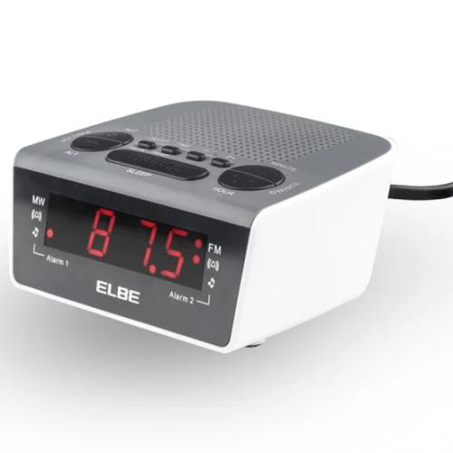 Relógio com Despertador Elbe CR-932 AM/FM Branco