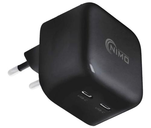 Adaptador 2x Usb-C 36w Power Delivery - Nimo
