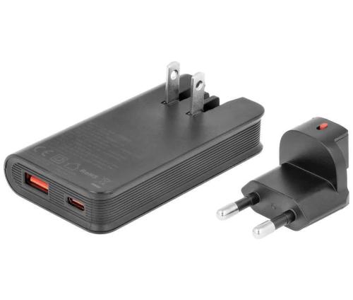 Cargador Rápido Extraplano Usb Tipo-C + Usb-A Pd .