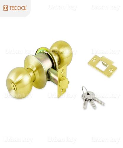 Fechadura 8700 Tubular Com Chave Latao Polido